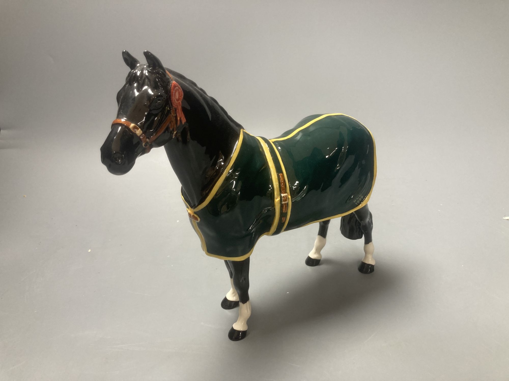 A Beswick Welsh Mountain pony and a Beswick Champion Welsh Mountain pony, tallest 23cm overall